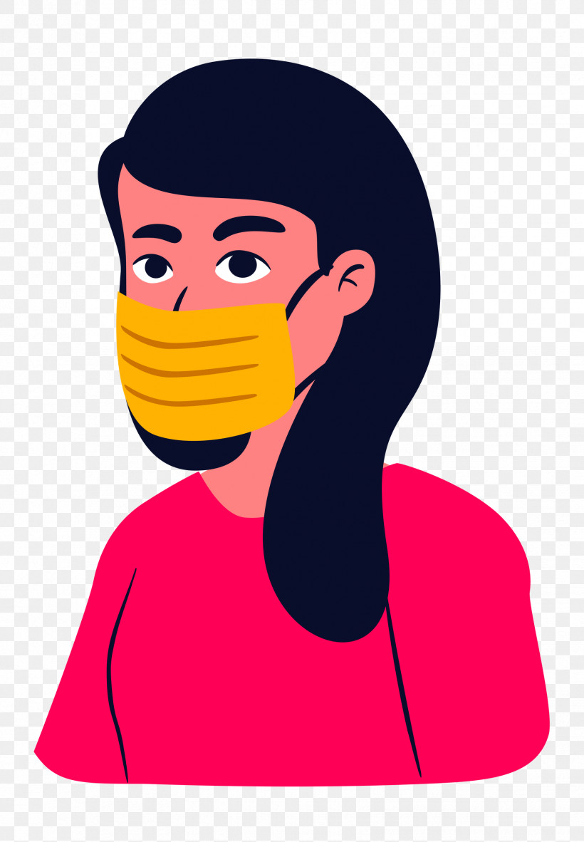 Girl With Mask Girl Mask, PNG, 1733x2500px, Girl, Cartoon, Face, Facial Hair, Forehead Download Free