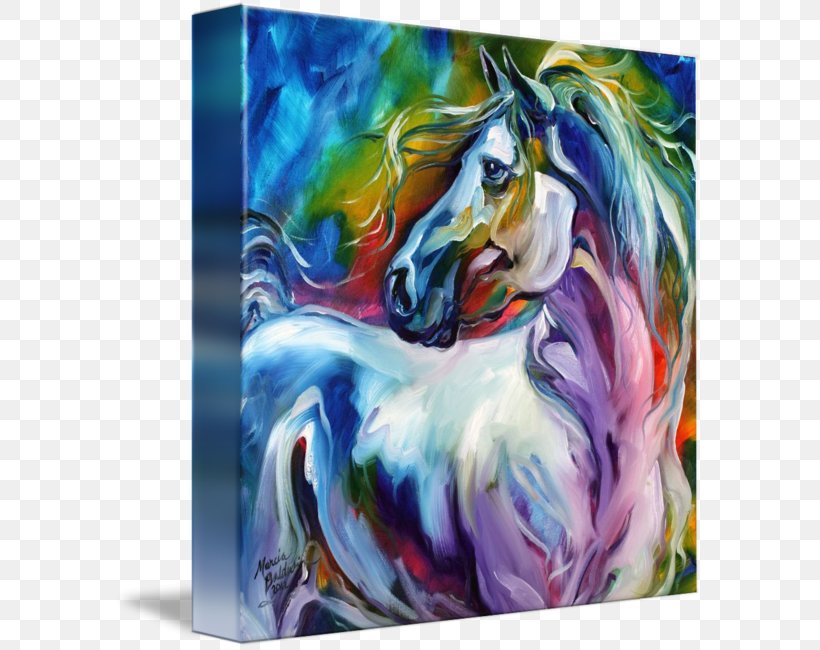 Watercolor Painting Horse Canvas Oil Painting, PNG, 589x650px, Painting, Abstract Art, Acrylic Paint, Art, Canvas Download Free
