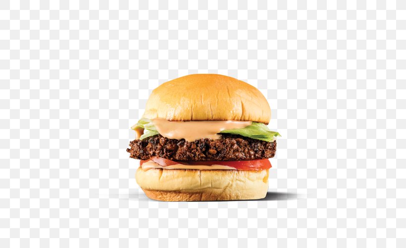 Cheeseburger Hamburger Chicken Nugget Veggie Burger, PNG, 500x500px, Cheeseburger, American Food, Appetizer, Baconator, Baked Goods Download Free