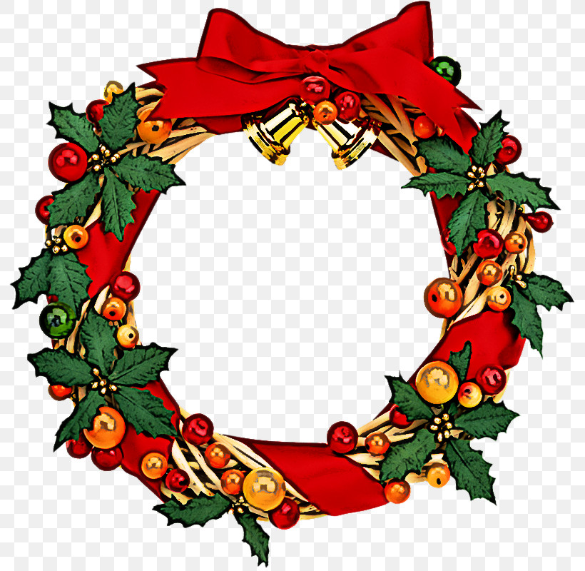 Christmas Decoration, PNG, 793x800px, Wreath, Christmas Decoration, Holly, Interior Design, Leaf Download Free