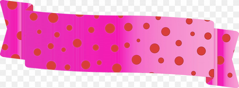 Polka Dot, PNG, 3000x1106px, Decoration Ribbon, Cute Ribbon, Headband, Magenta, Paint Download Free