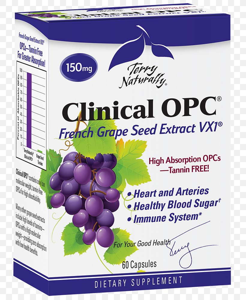 Dietary Supplement Grape Seed Extract Proanthocyanidin Europharma (Terry Naturally Brand) Health, PNG, 760x1000px, Dietary Supplement, Antioxidant, Capsule, Food, Fruit Download Free