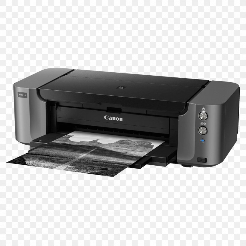Inkjet Printing Printer Canon PIXMA PRO-10, PNG, 1000x1000px, Inkjet Printing, Canon, Color Printing, Dots Per Inch, Electronic Device Download Free