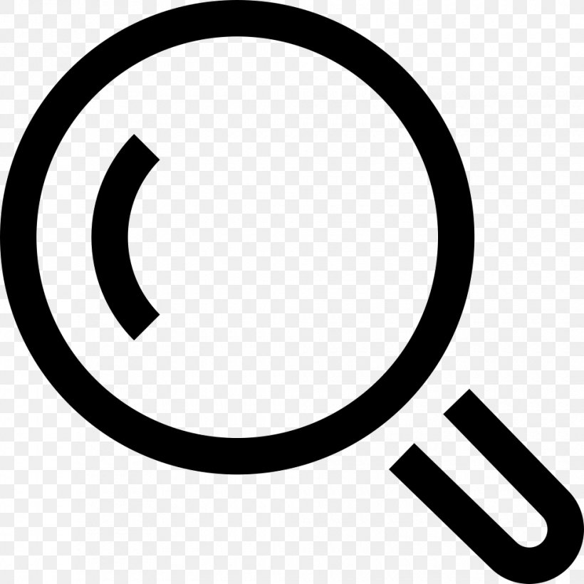 Download Magnifying Glass, PNG, 980x980px, Magnifying Glass, Area, Black And White, Brand, Data Download Free