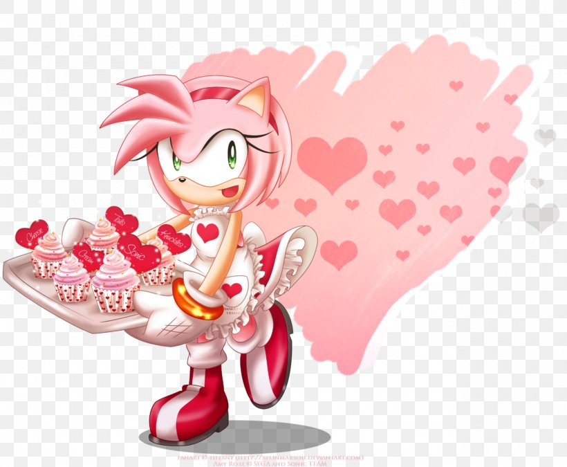 Amy Rose Sonic The Hedgehog Ariciul Sonic Knuckles The Echidna, PNG, 1280x1054px, Watercolor, Cartoon, Flower, Frame, Heart Download Free
