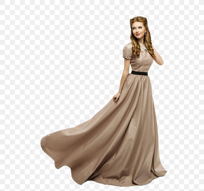 Dress Evening Gown Stock Photography Model, PNG, 658x767px, Dress, Ball Gown, Beige, Brown, Clothing Download Free