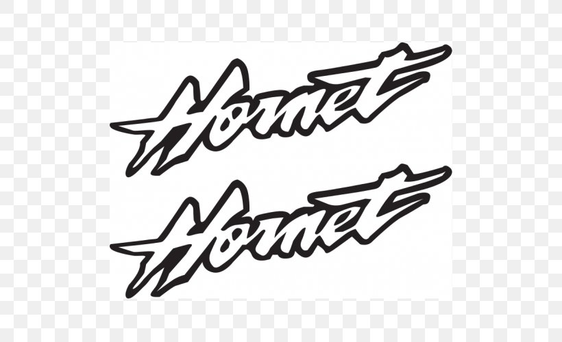 Hornet Honda Logo Bee Clip Art, PNG, 500x500px, Hornet, Area, Automotive Design, Bee, Black And White Download Free