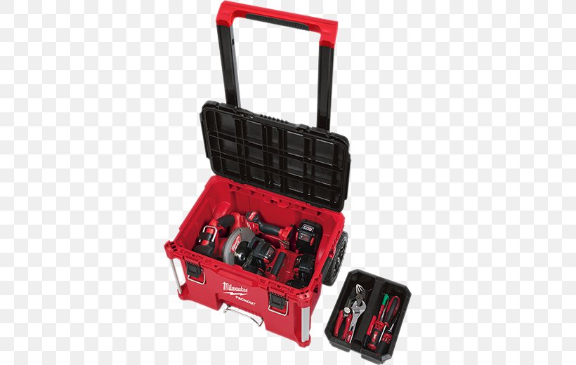 Milwaukee 48-22-8426 Packout Rolling Tool Box Milwaukee 22 In. Packout Modular Tool Box Storage System Milwaukee Electric Tool Corporation Tool Boxes, PNG, 520x520px, Tool, Box, Handle, Hardware, Industry Download Free