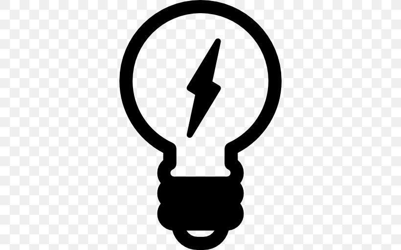 Incandescent Light Bulb Electricity Technology, PNG, 512x512px, Light, Black And White, Electric Light, Electrical Energy, Electricity Download Free