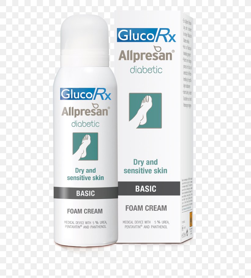 Lotion Cream Sensitive Skin Liquid GlucoRX, PNG, 511x908px, Lotion, Cream, Diabetes Mellitus, Foam, Glucorx Download Free