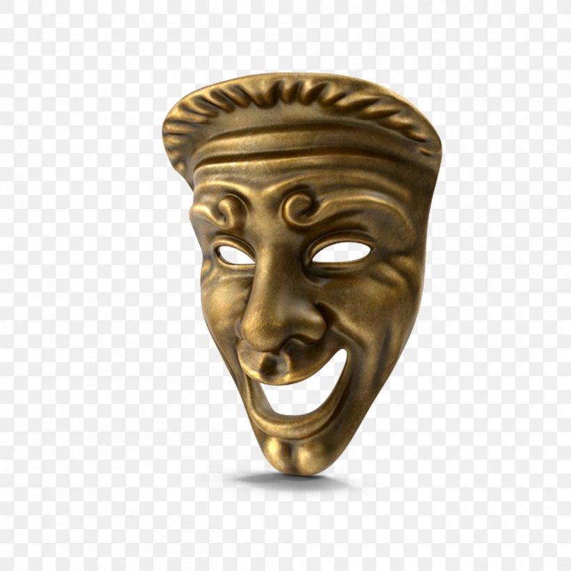 Comedy Download Mask, PNG, 1000x1000px, Comedy, Brass, Head, Mask, Metal Download Free