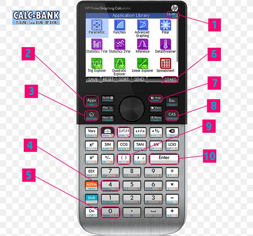 Hewlett-Packard HP Prime Graphing Calculator Computer Algebra System, PNG, 800x766px, Hewlettpackard, Calculator, Cellular Network, Communication, Communication Device Download Free