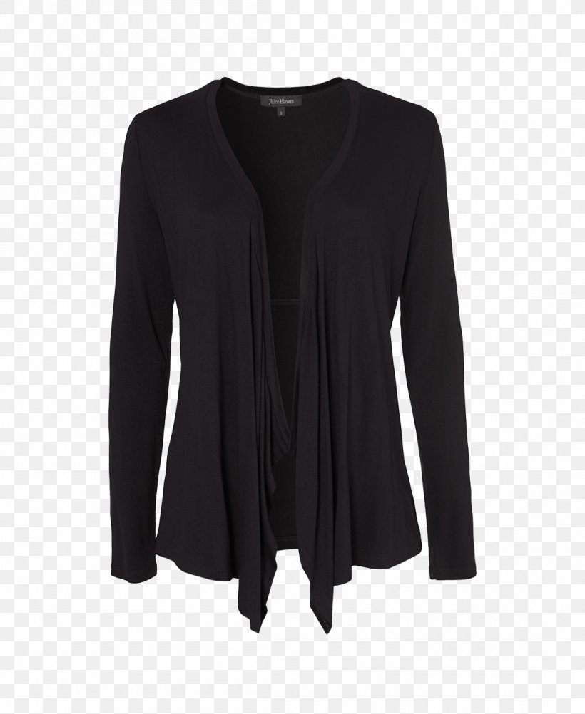 Long-sleeved T-shirt Cardigan Black, PNG, 1100x1345px, Tshirt, Black, Black M, Cardigan, Clothing Download Free