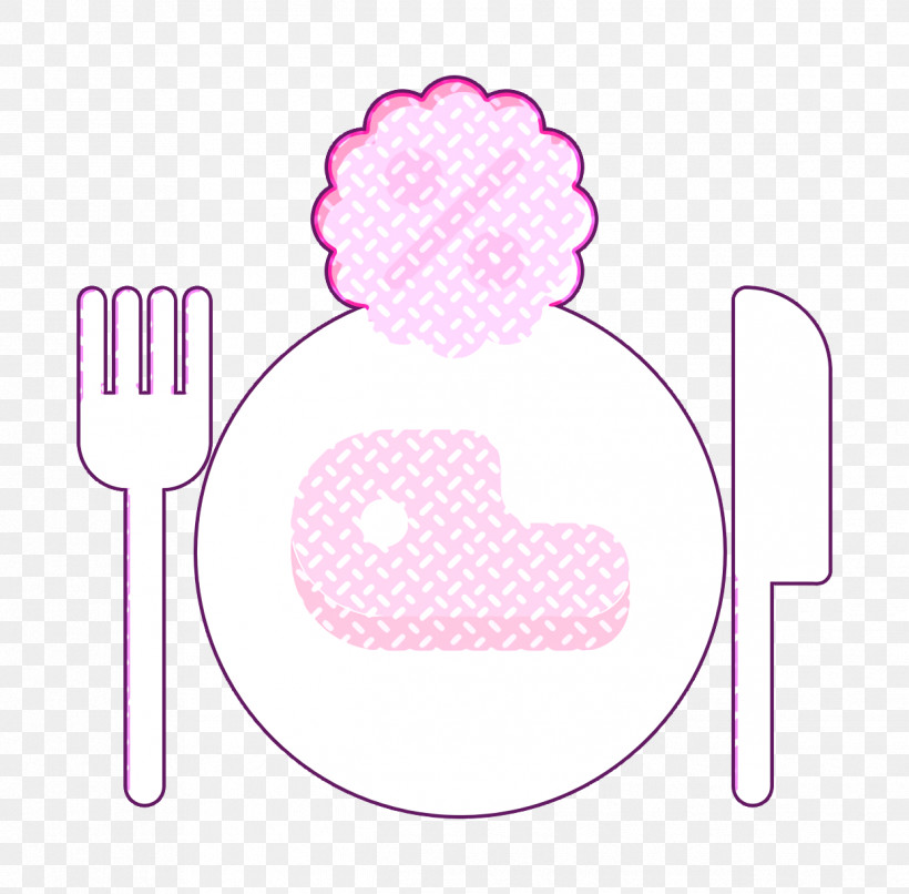 Lunch Icon Restaurant Icon, PNG, 1244x1224px, Lunch Icon, Magenta, Material Property, Pink, Restaurant Icon Download Free