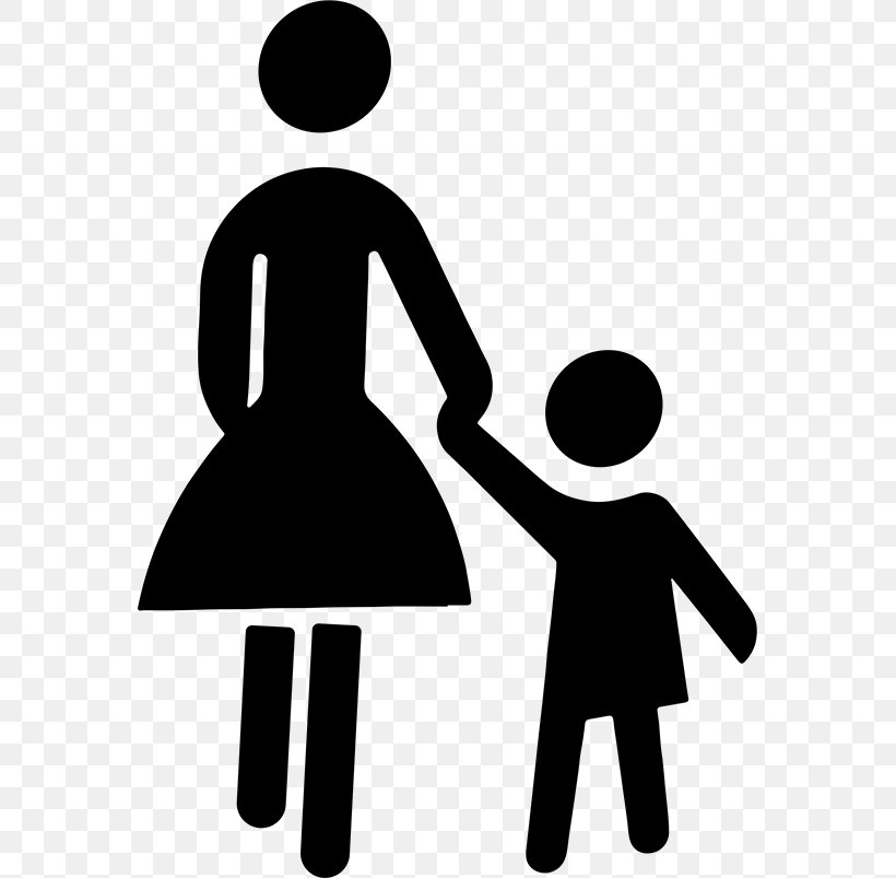 Mother Child Clip Art, PNG, 567x803px, Mother, Artwork, Black, Black And White, Child Download Free