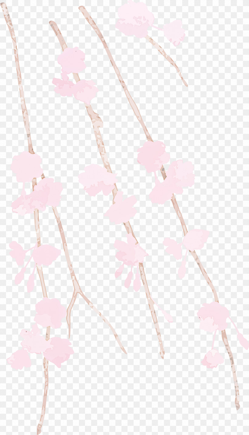 Pink White Branch Line Twig, PNG, 1720x3000px, Pink, Blossom, Branch, Flower, Line Download Free