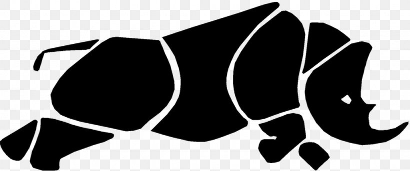 Rhinoceros Black And White Image Drawing Logo, PNG, 1024x429px, Rhinoceros, Animal, Black, Black And White, Black Rhinoceros Download Free