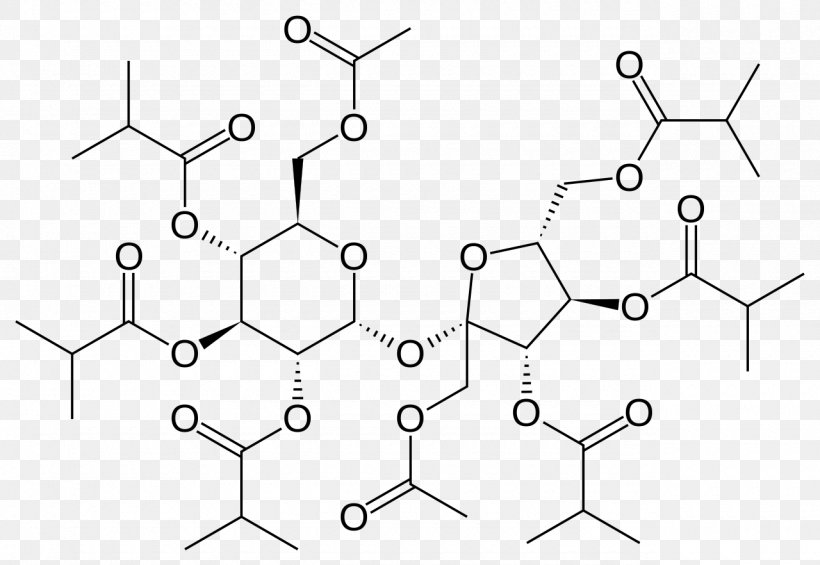 Sucrose Acetate Isobutyrate Emulsifier Brominated Vegetable Oil, PNG, 1280x882px, Sucrose, Acetate, Acetic Acid, Area, Black And White Download Free