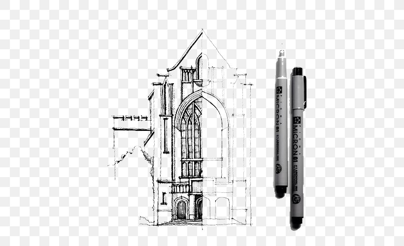 Architectural Drawing Architecture Sketch, PNG, 500x500px, Drawing, Architect, Architectural Drawing, Architecture, Art Download Free