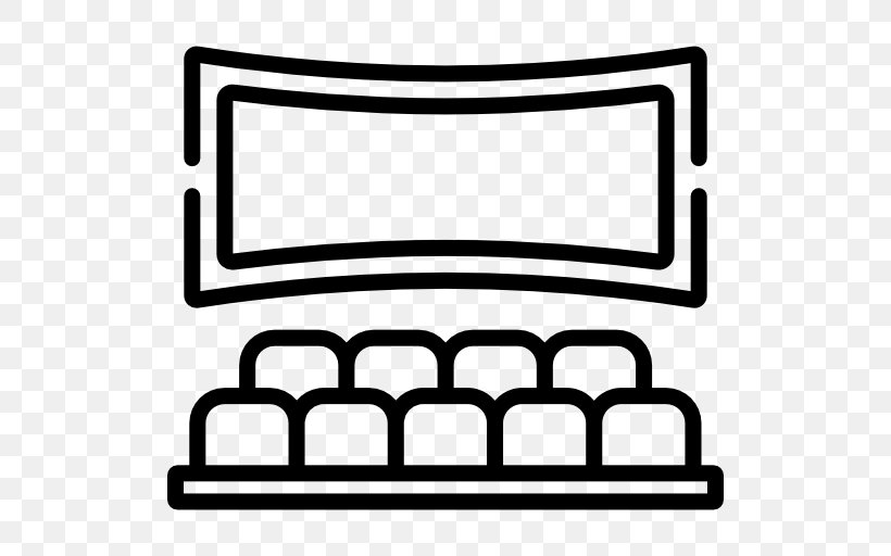 Theater Icon, PNG, 512x512px, Computer Software, Area, Black, Black And White, Brand Download Free