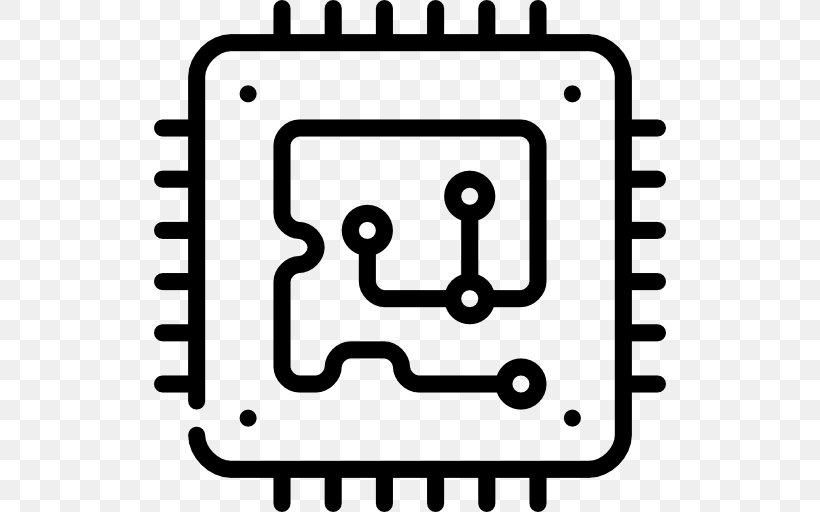 Integrated Circuits & Chips Computer Software, PNG, 512x512px, Integrated Circuits Chips, Area, Black And White, Business Productivity Software, Computer Software Download Free
