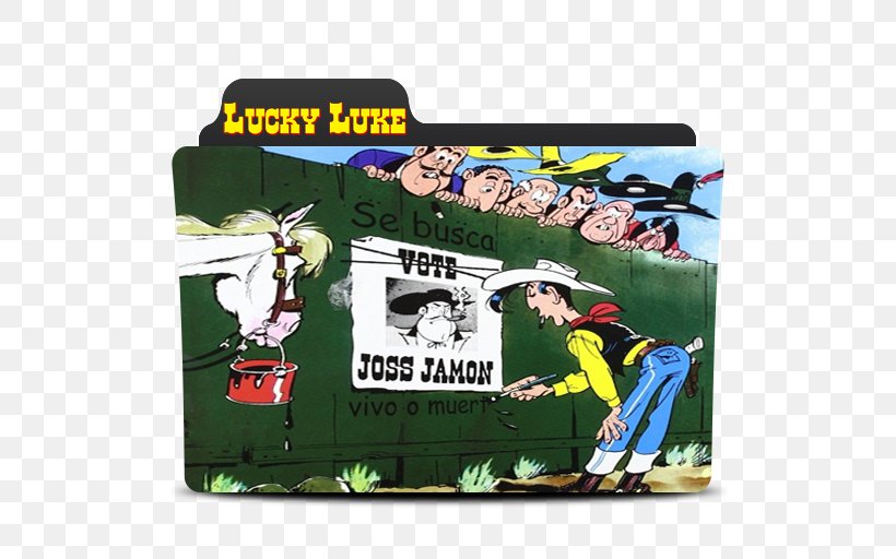 Lucky Luke Contre Joss Jamon Technology Brand Cartoon, PNG, 512x512px, Lucky Luke, Board Book, Brand, Cartoon, Technology Download Free