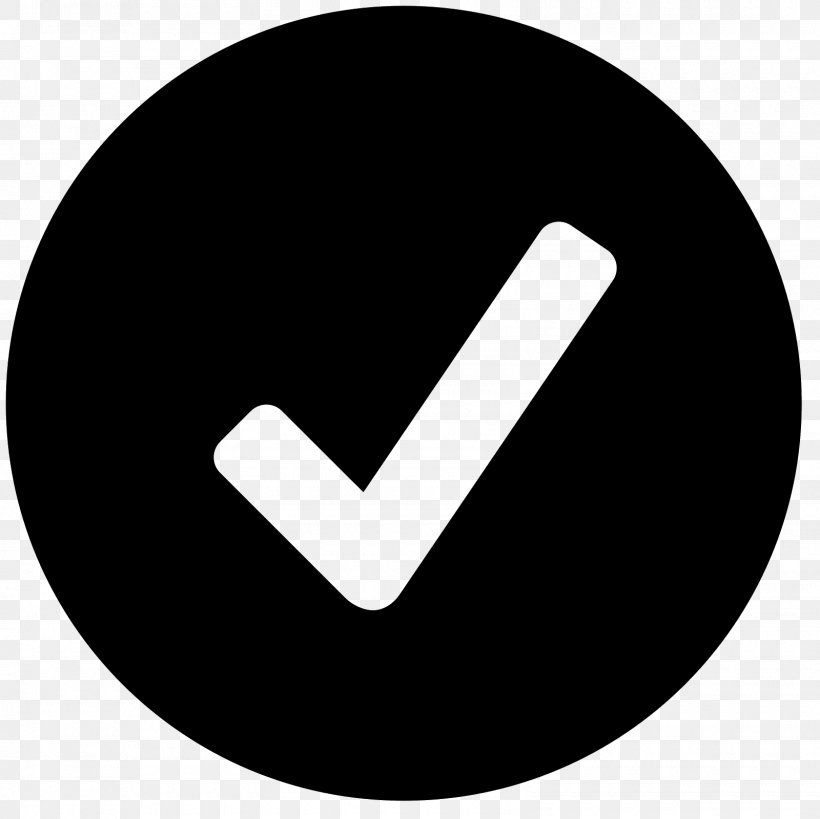 Check Mark, PNG, 1600x1600px, Check Mark, Black And White, Brand, Button, Checkbox Download Free