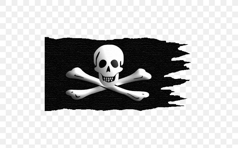 Flag Jolly Roger Piracy Android, PNG, 512x512px, Flag, Android, Black, Black And White, Bone Download Free