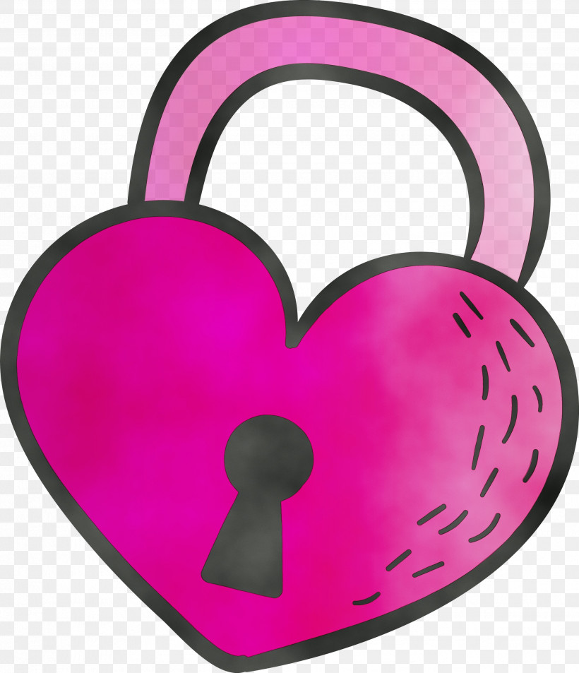 Padlock, PNG, 2579x3000px, Watercolor, M095, Padlock, Paint, Pink M Download Free