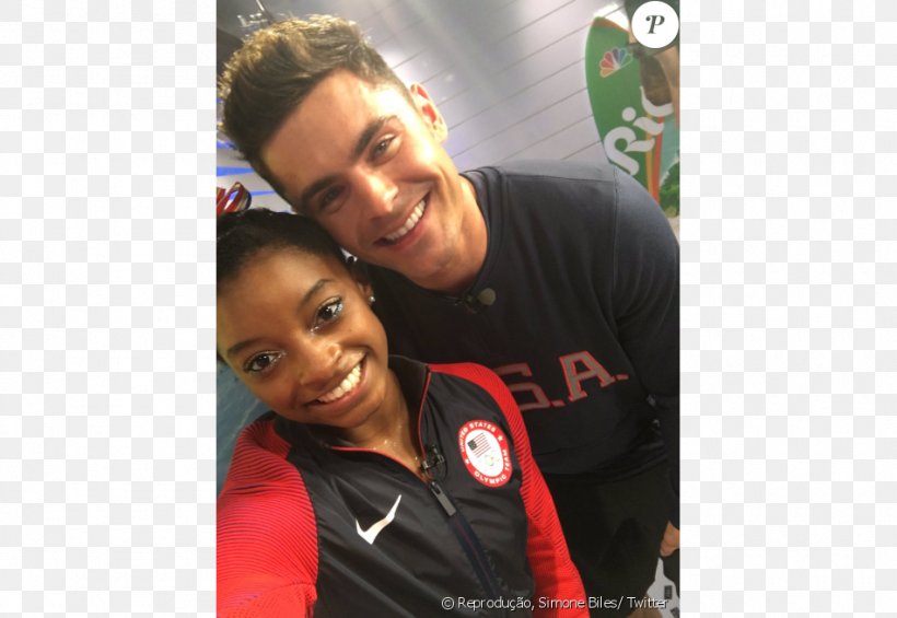 Zac Efron Simone Biles 2016 Summer Olympics Olympic Games Rio De Janeiro, PNG, 950x655px, Watercolor, Cartoon, Flower, Frame, Heart Download Free