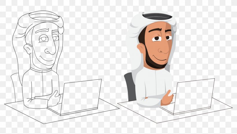 Arabs Man Cartoon Illustration, PNG, 1565x883px, Arabs, Android, Android Application Package, Cartoon, Chair Download Free