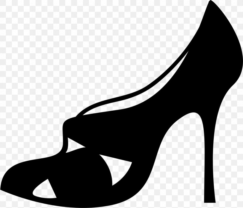 High-heeled Shoe Clip Art, PNG, 981x842px, Highheeled Shoe, Basic Pump, Black, Black And White, Clothing Download Free