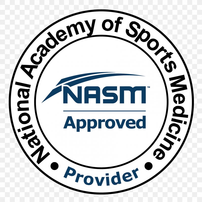 National Academy Of Sports Medicine Personal Trainer Aerobics And Fitness Association Of America Continuing Education Unit, PNG, 1800x1800px, National Academy Of Sports Medicine, Area, Athlete, Brand, Certification Download Free