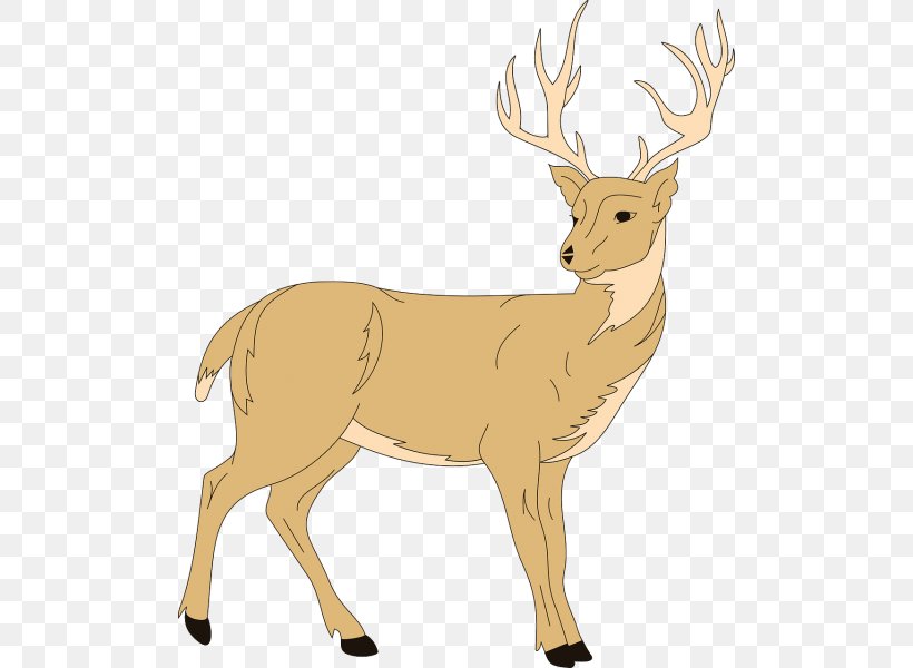 White-tailed Deer Moose Clip Art Openclipart, PNG, 500x600px, Deer, Animal Figure, Antler, Document, Elk Download Free