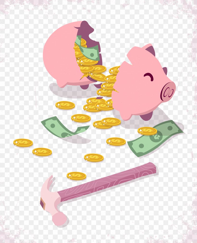 Domestic Pig Piggy Bank Computer File, PNG, 2483x3076px, Domestic Pig, Art, Bank, Banknote, Coin Download Free