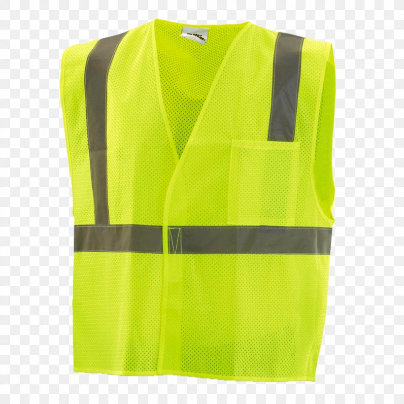 Gilets Sleeveless Shirt High-visibility Clothing, PNG, 1024x1024px, Gilets, Clothing, Green, High Visibility Clothing, Highvisibility Clothing Download Free