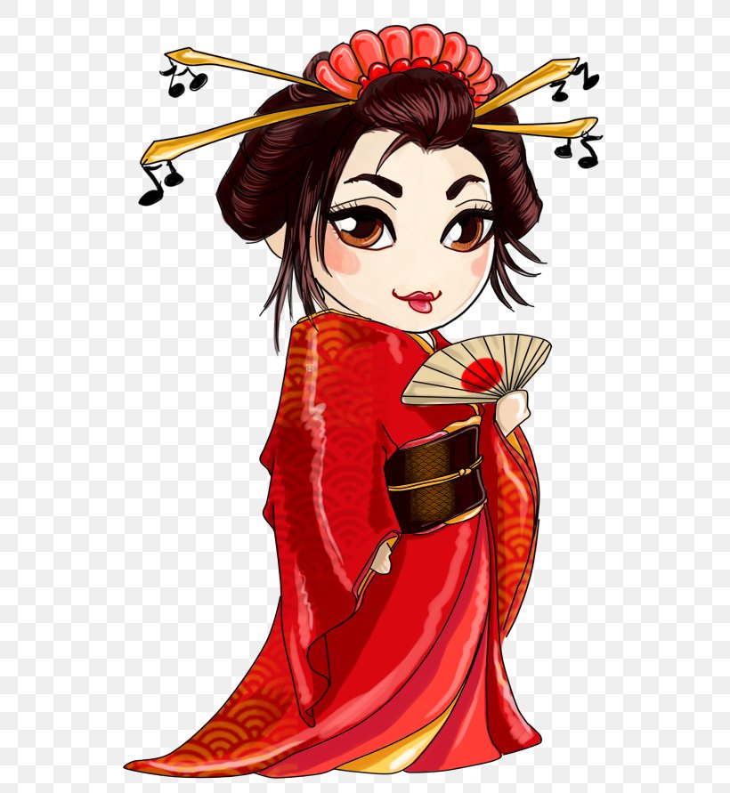 Japan Geisha Illustration, PNG, 630x891px, Watercolor, Cartoon, Flower, Frame, Heart Download Free