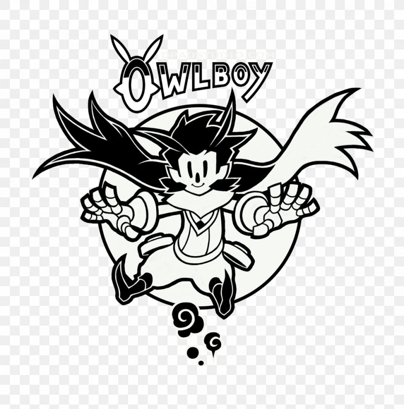 Owlboy Video Games D-Pad Studio Nintendo Switch, PNG, 988x1000px, Owlboy, Art, Artwork, Black, Black And White Download Free