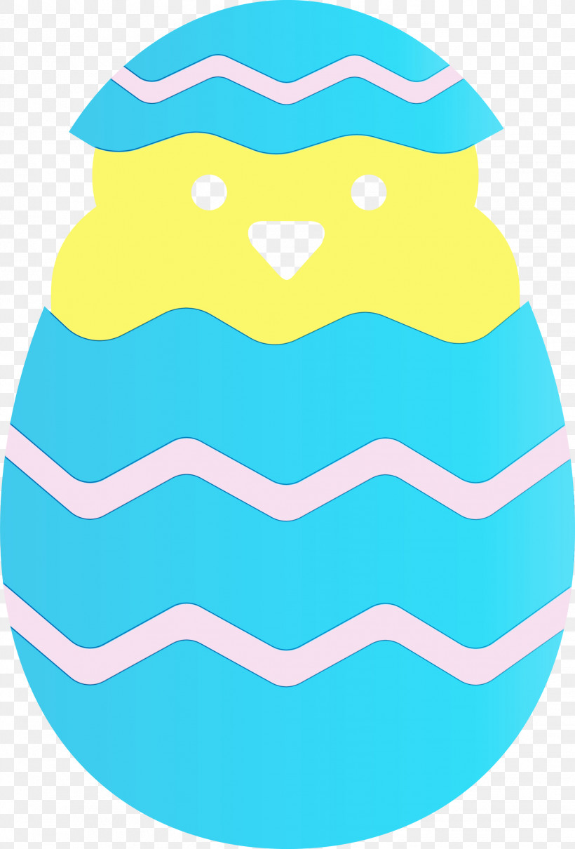 Turquoise, PNG, 2033x3000px, Chick In Egg, Happy Easter Day, Paint, Turquoise, Watercolor Download Free