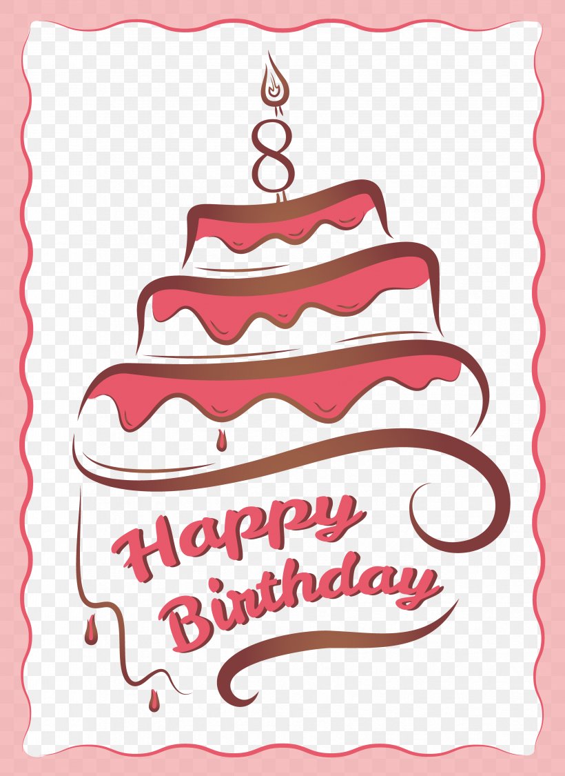Birthday Cake Greeting Card Birthday Card, PNG, 3358x4608px, Watercolor, Cartoon, Flower, Frame, Heart Download Free