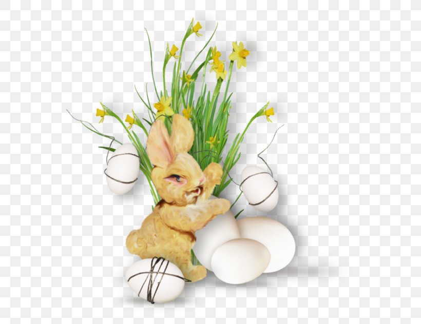 Easter Bunny Flower Clip Art, PNG, 600x632px, Easter Bunny, Cut Flowers, Easter, Easter Basket, Easter Egg Download Free