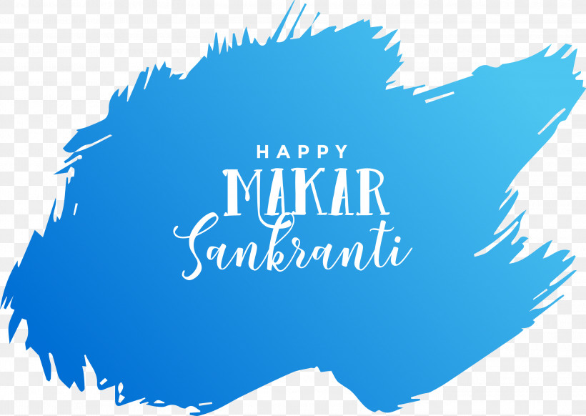 Happy Makar Sankranti Hinduism Harvest Festival, PNG, 2999x2129px, Happy Makar Sankranti, Bhogi, Blue, Electric Blue, Harvest Festival Download Free