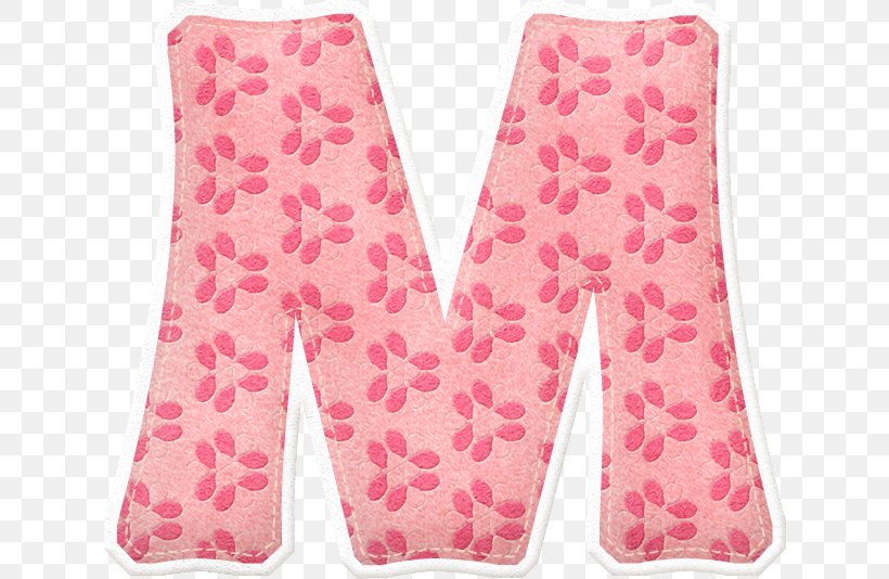 M - Letter M Pink PNG