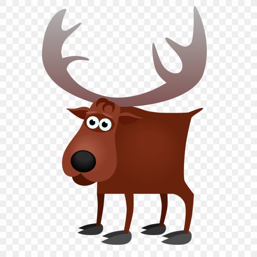 Cartoon Clip Art, PNG, 1010x1010px, Cartoon, Animal, Antler, Cattle Like Mammal, Deer Download Free