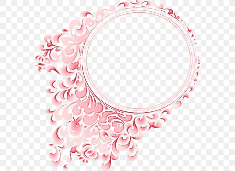 Pink Flower Cartoon, PNG, 576x597px, Borders And Frames, Color Gradient, Doily, Floral Design, Flower Download Free
