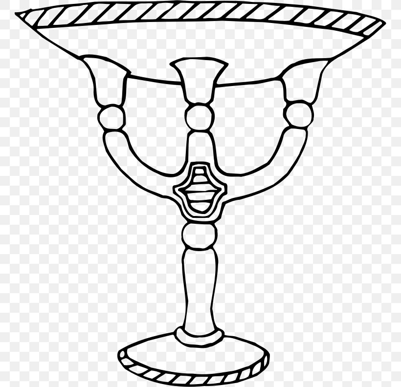 Black And White Drawing Clip Art, PNG, 761x792px, Black And White, Area, Black, Candle Holder, Champagne Stemware Download Free