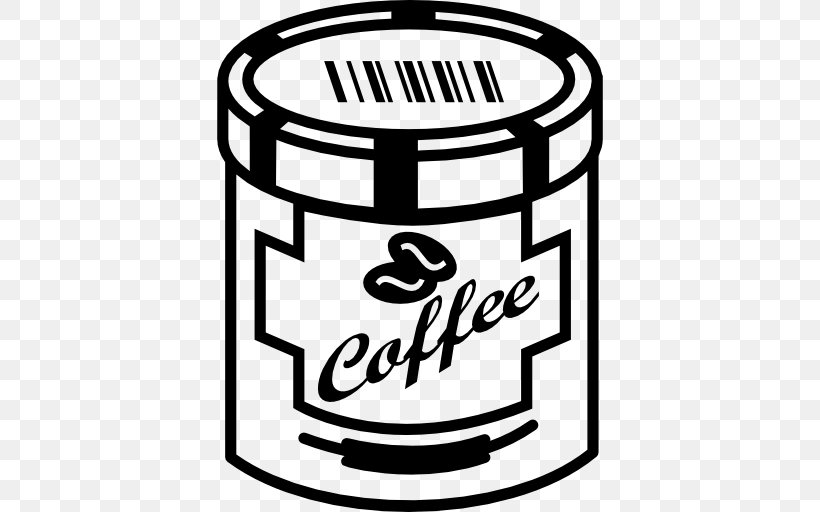 Coffee Drink Beverage Can Food Tin Can, PNG, 512x512px, Coffee, Beverage Can, Black And White, Bottle, Brand Download Free