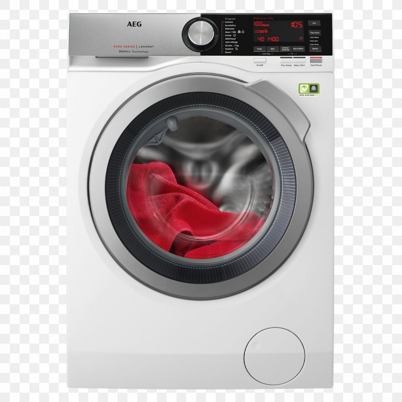 Washing Machines Clothes Dryer Home Appliance AEG Refrigerator, PNG, 1181x1181px, Washing Machines, Aeg, Clothes Dryer, Combo Washer Dryer, Cooking Ranges Download Free
