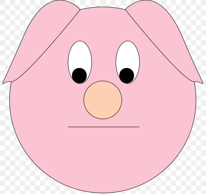 Domestic Pig Cartoon Clip Art, PNG, 800x773px, Domestic Pig, Cartoon, Cheek, Eye, Face Download Free