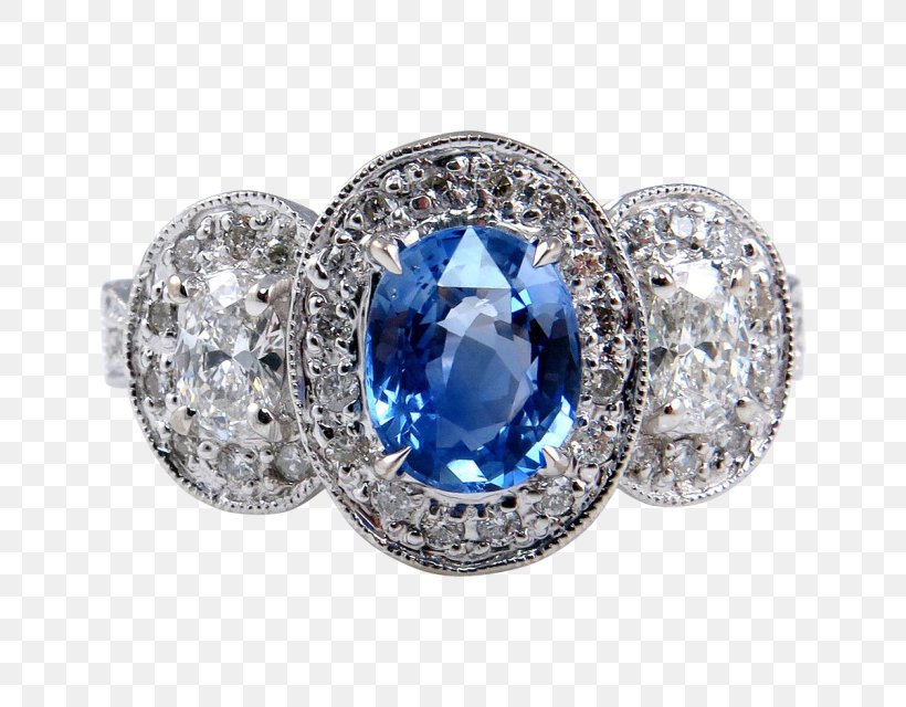 Sapphire Engagement Ring Gemological Institute Of America Diamond, PNG, 640x640px, Sapphire, Bling Bling, Blingbling, Blue, Body Jewellery Download Free